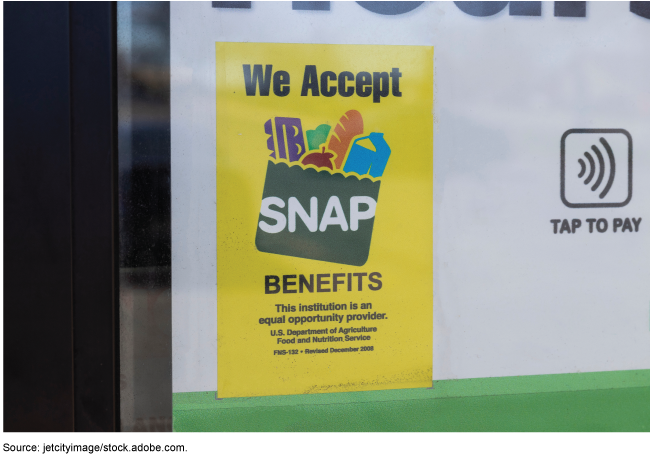 A poster for SNAP benefits