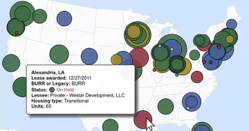 INTERACTIVE GRAPHICS: Housing for Homeless Veterans through VA's Enhanced-Use Lease Program